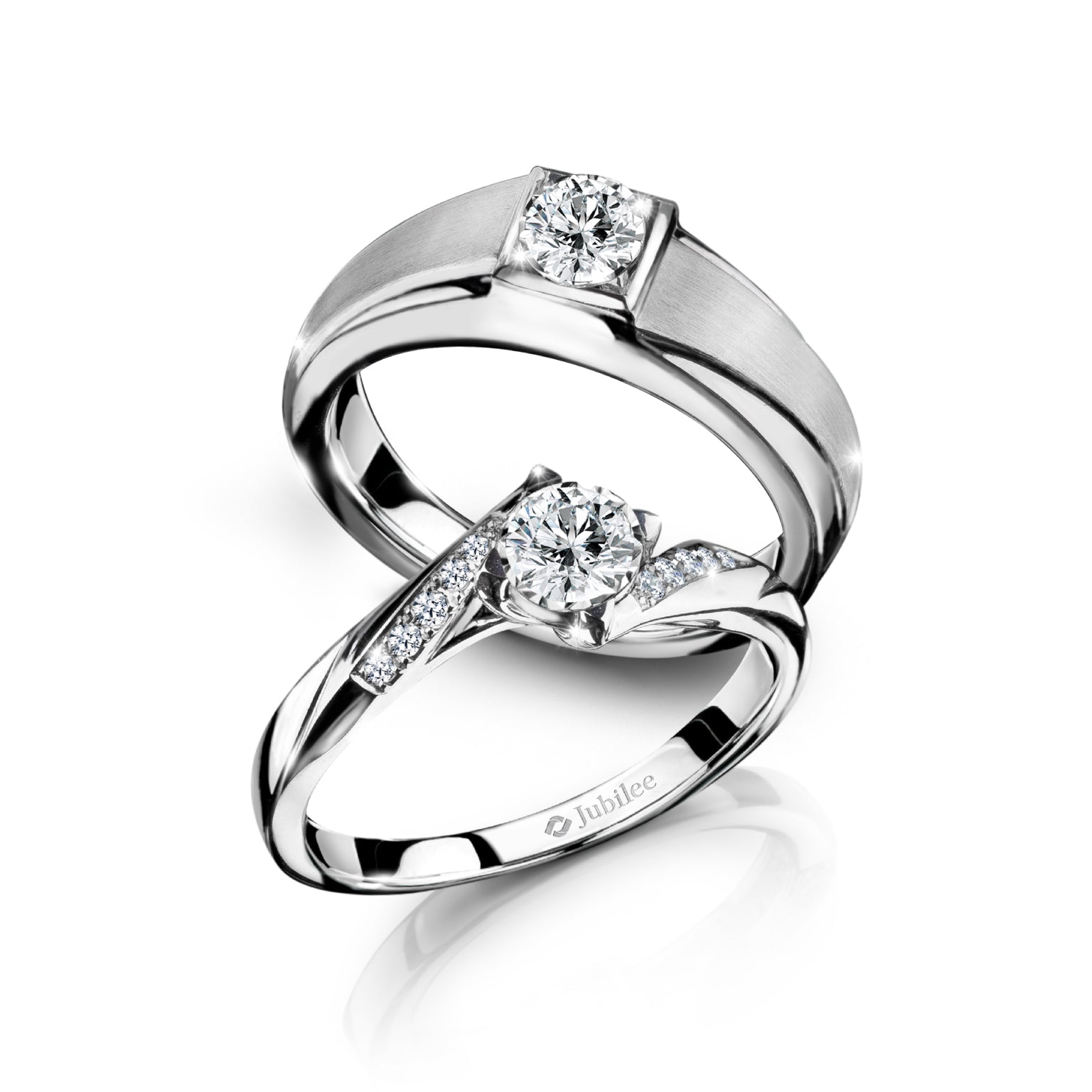 The Excellence of 19 Solitaire Twist Diamond Ring &amp; Stunning Fella Ring