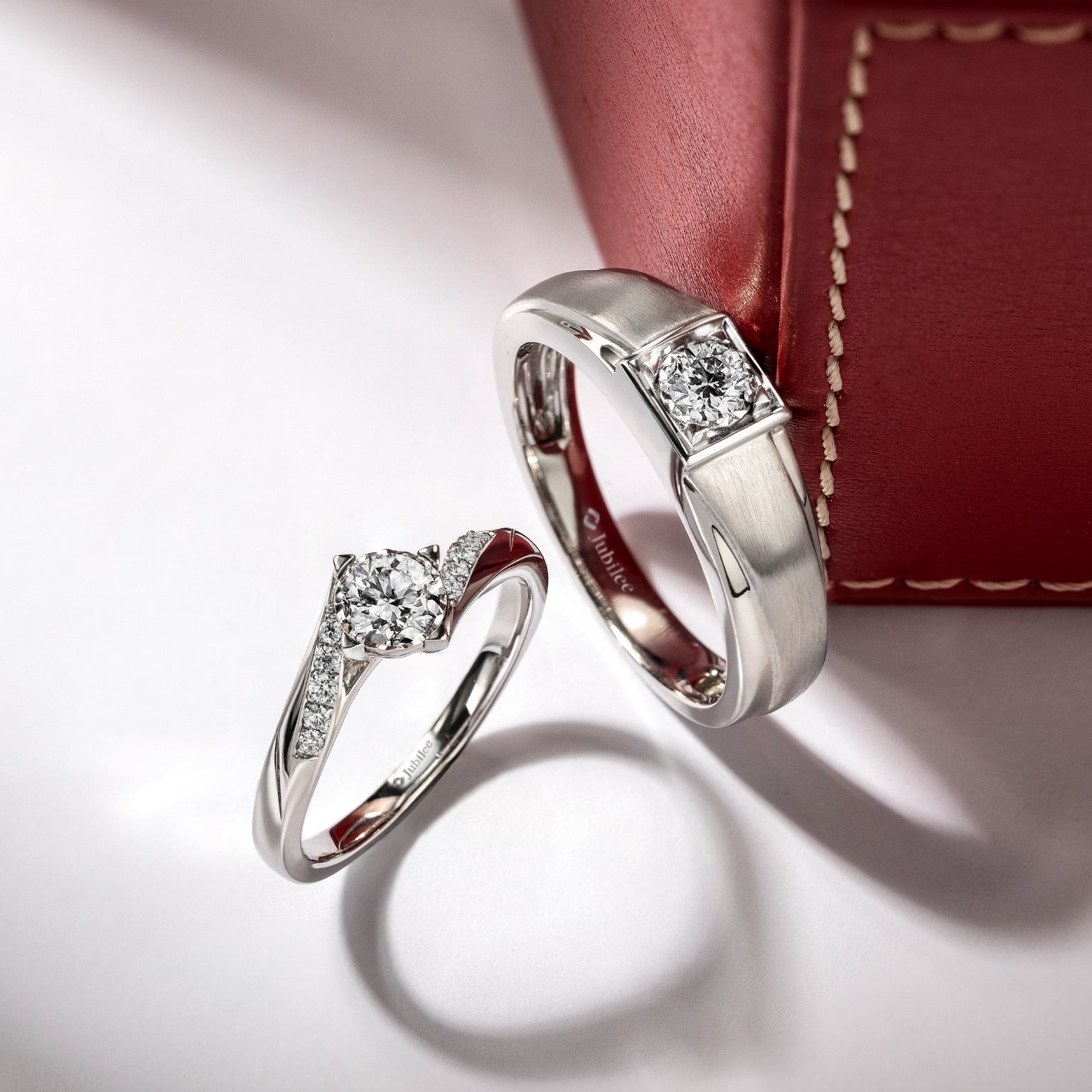 The Excellence of 19 Solitaire Twist Diamond Ring &amp; Stunning Fella Ring