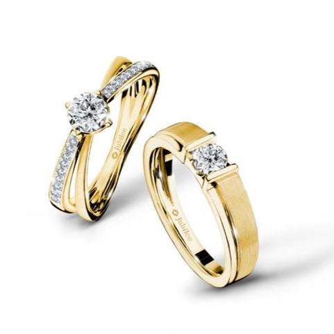 The Excellence of 19 Solitaire Twin Line Diamond Ring &amp; Smart Tension Entwine Ring