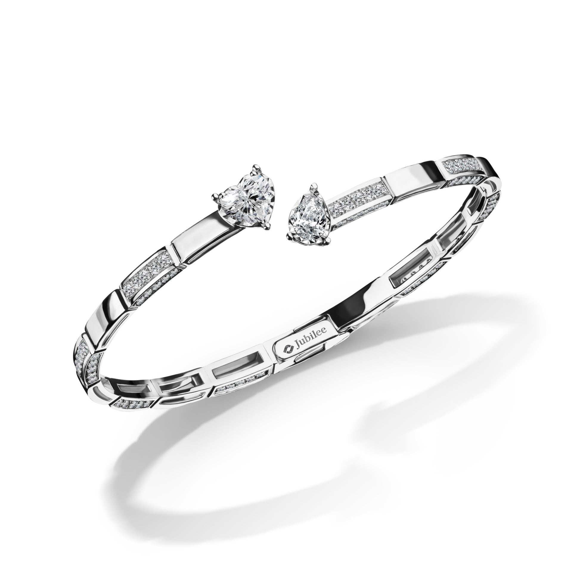 Lumiere Brique Heart and Pear Bangle