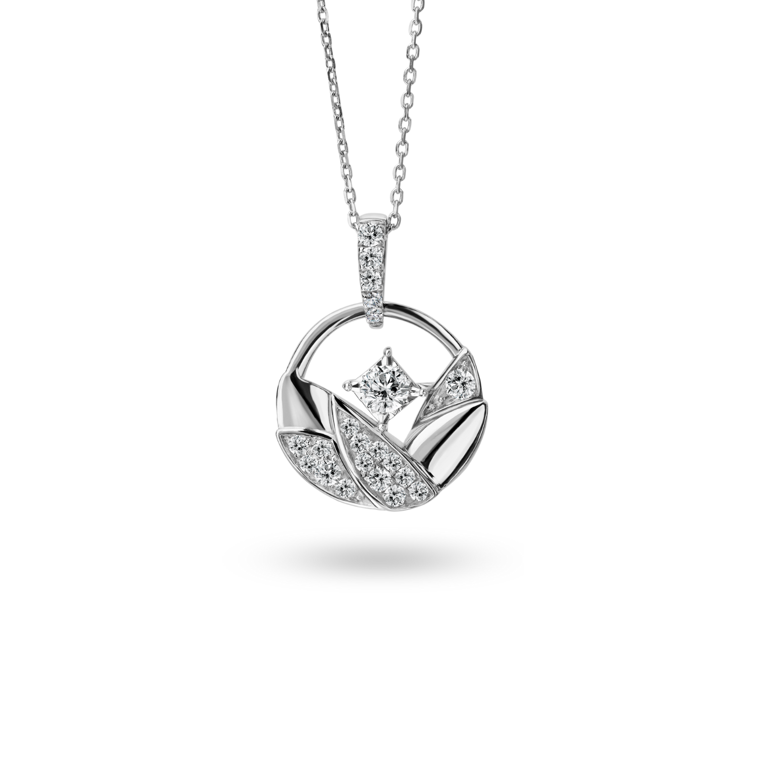 จี้เพชร Love Blooming Tulip Sparkle Pendant