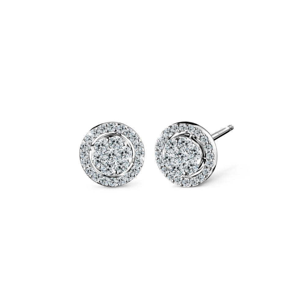 ต่างหูเพชร Floriss Earrings Diamond