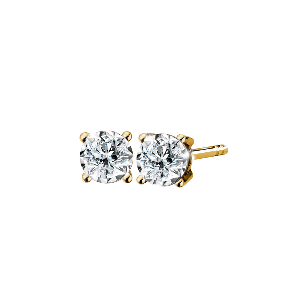 Signature 4-Prong-Diamond Stud Earrings