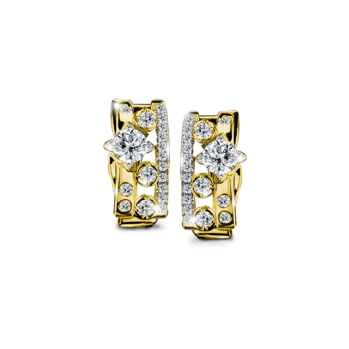 The Excellence Diamond Earrings (Certificate: GIA)