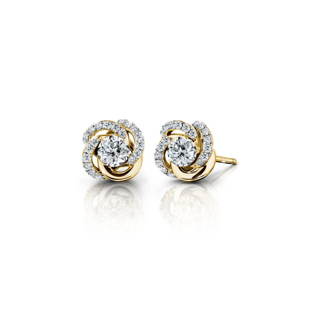 Blossom Stud Earrings Diamond