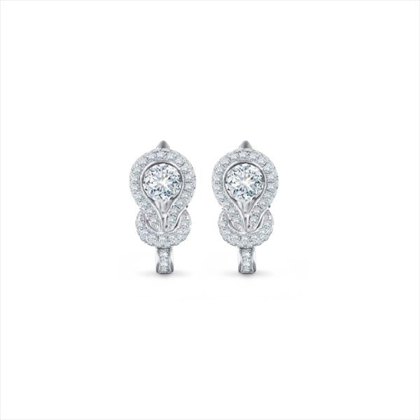 ต่างหูเพชร FOREVERMARK TRUE LOVE KNOT STUD EARRINGS