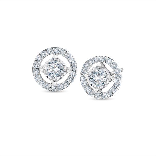 ต่างหูเพชร Forevermark Love Spell Stud Pave Earring