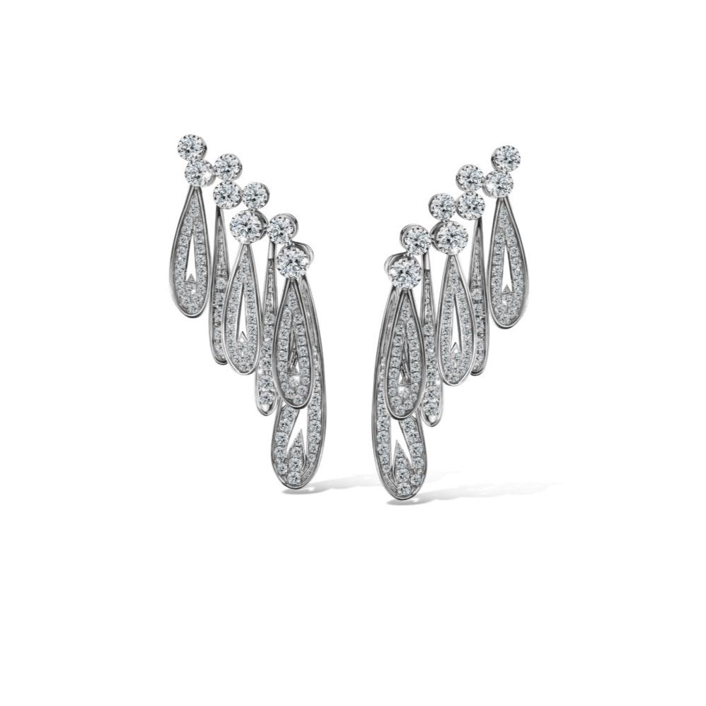 The Wings of Success Earrings Diamond Earrings