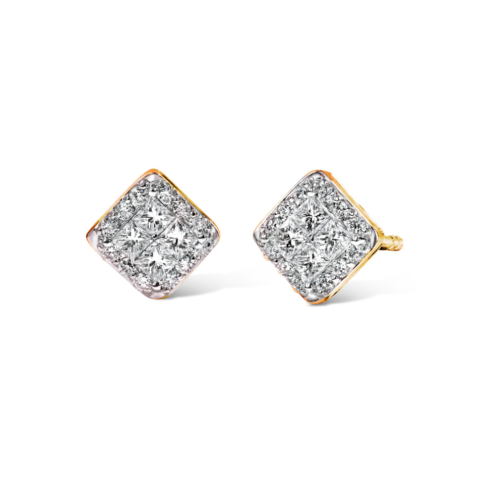 ต่างหูเพชร Passage of Love Diamond Earrings