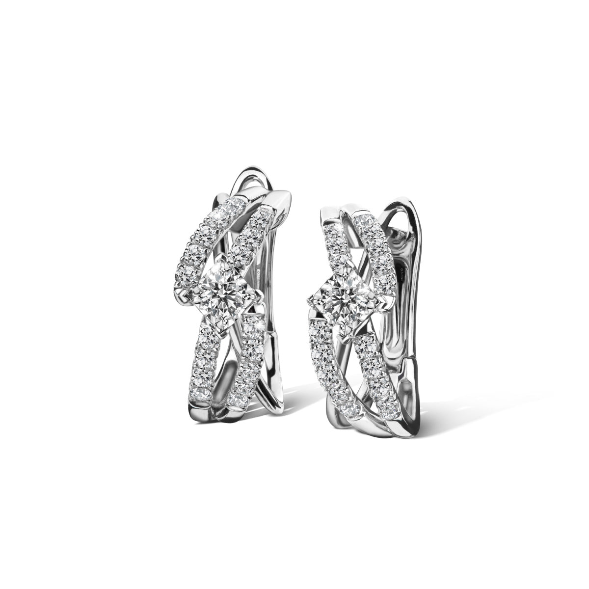 Wave Glimmer Luxury Earrings Diamond Earrings