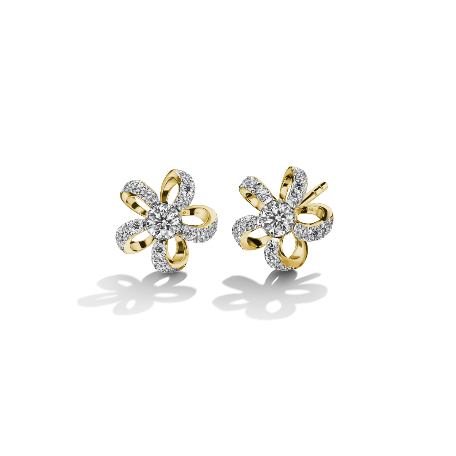 Gentle Flowers Earrings Diamond Earrings