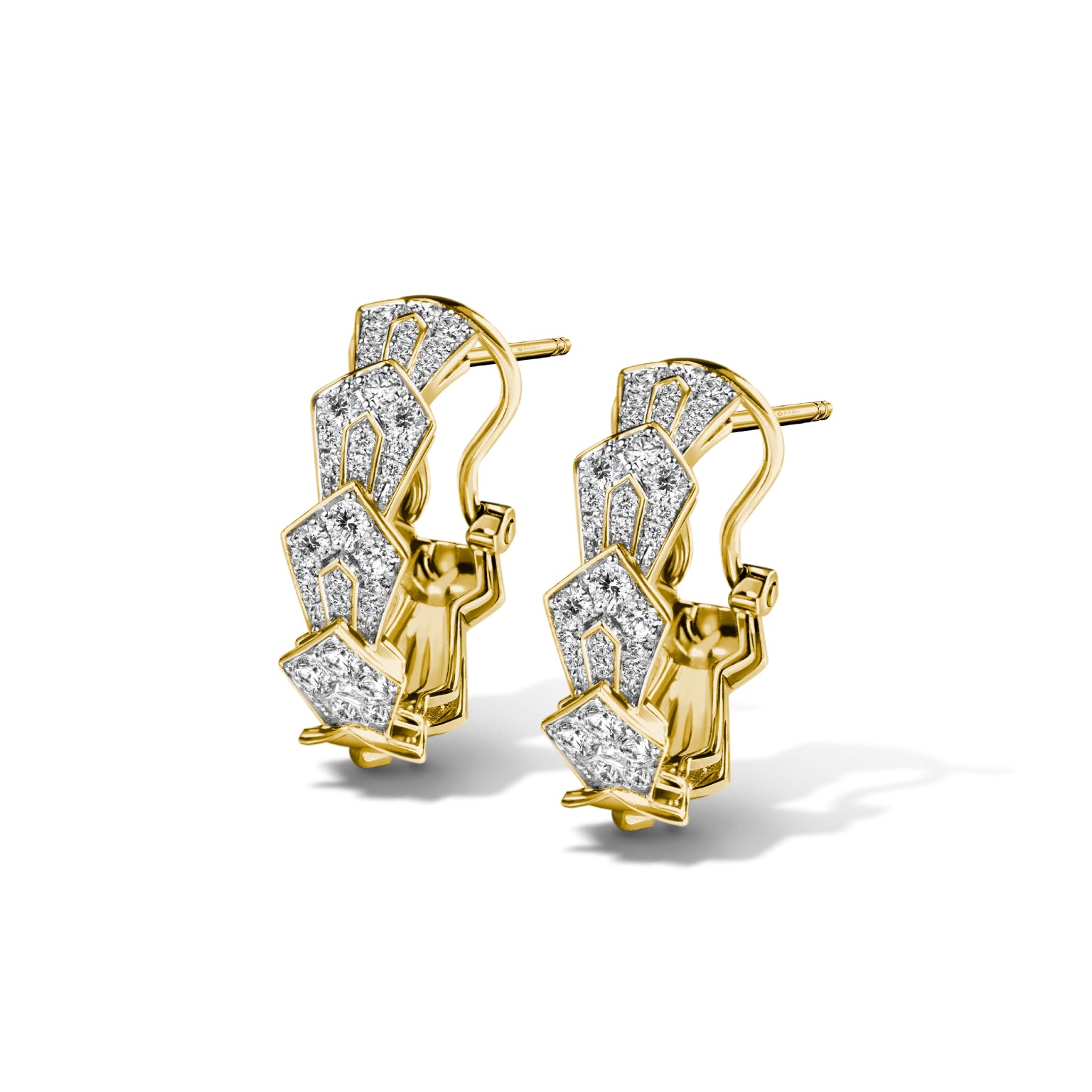 Treillage Glam Cascade Earrings Diamond