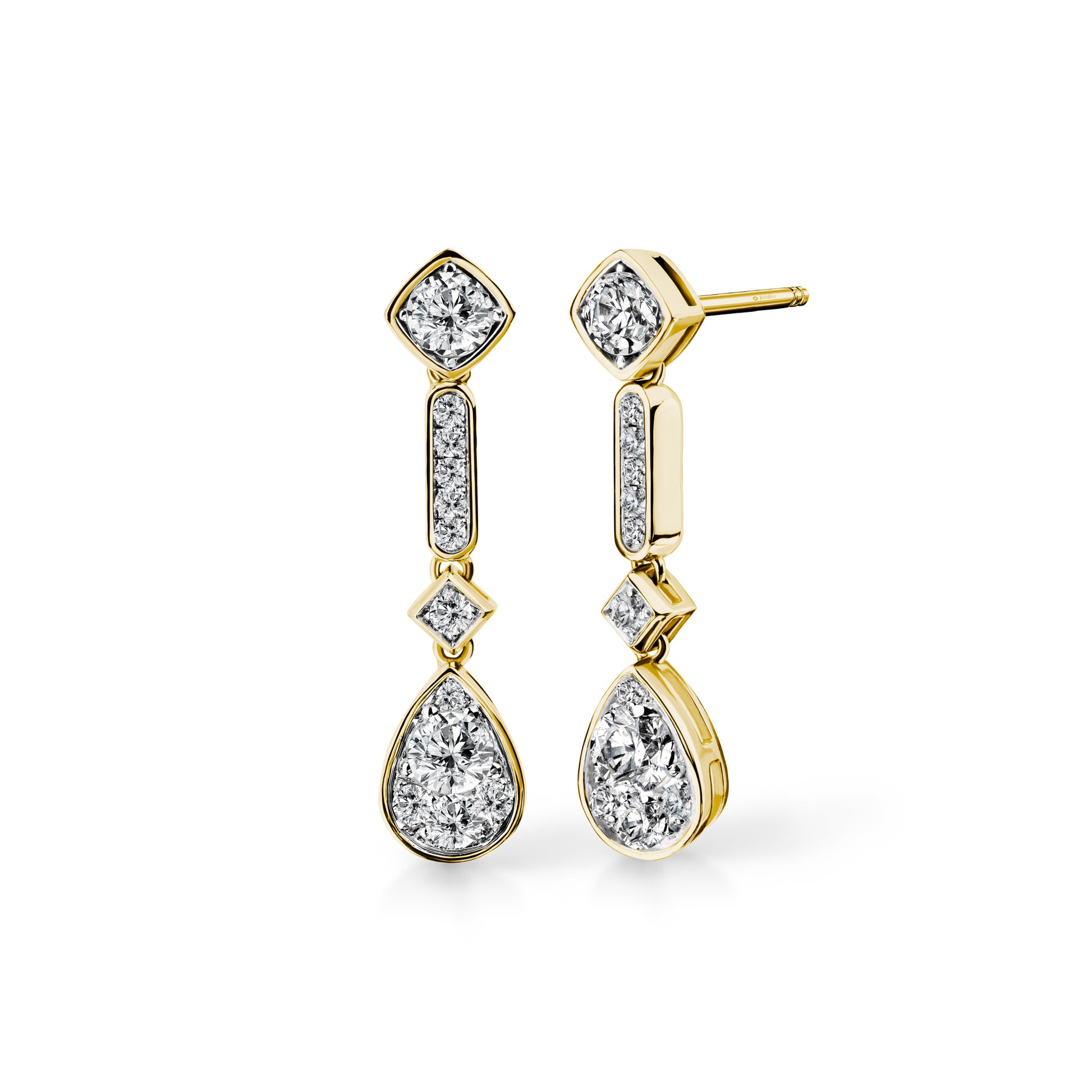 Larme d'Amour Carreau Céleste Diamond Earrings