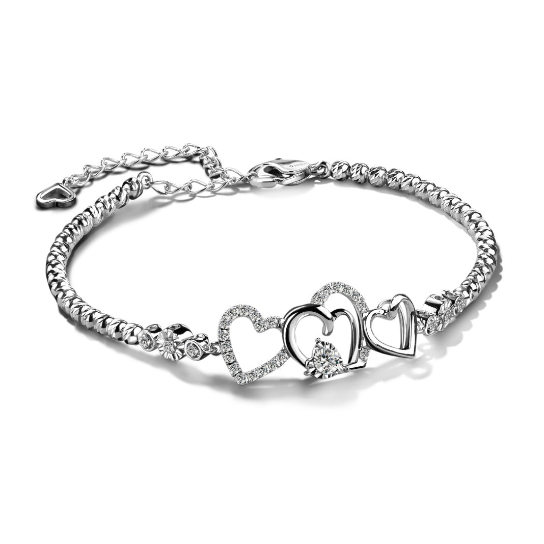 Jubilee Heart Love Locket Bracelet