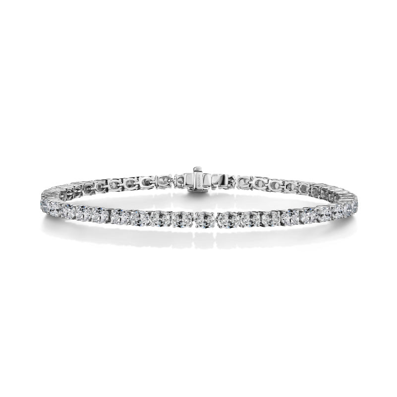 สร้อยข้อมือเพชร The Promise Oval Diamond Line Bracelet