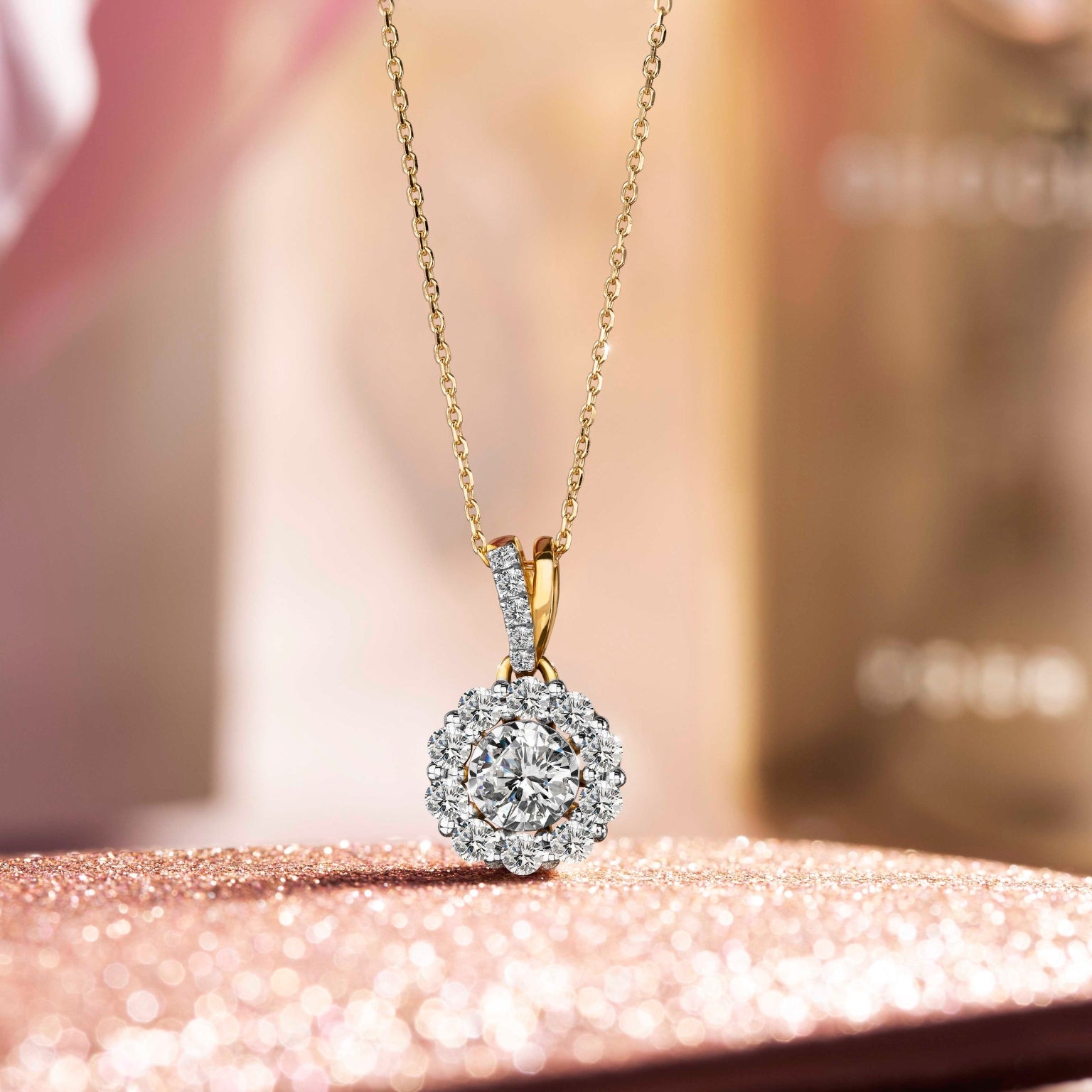 จี้เพชร Sparkling Bloom Pendant