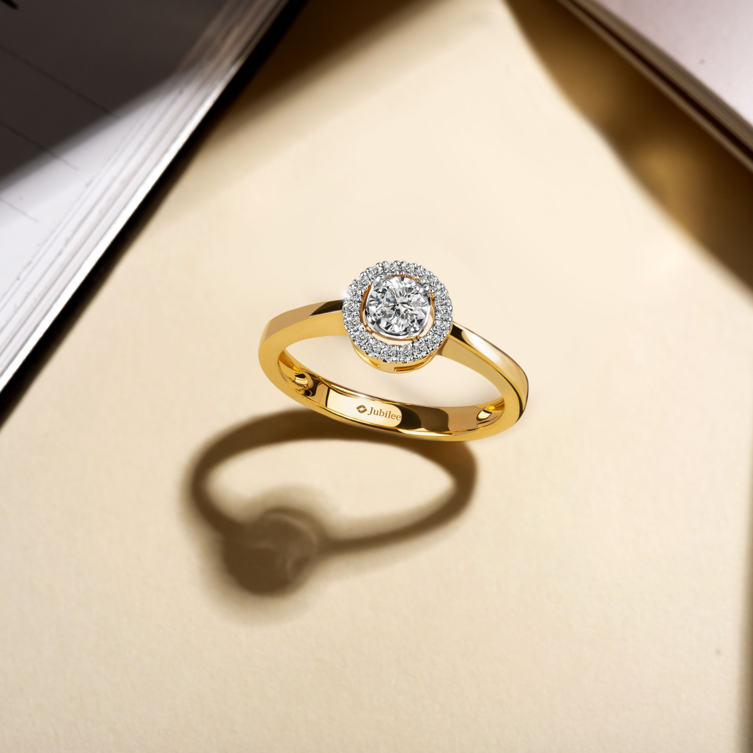 Classic Halo Diamond Ring