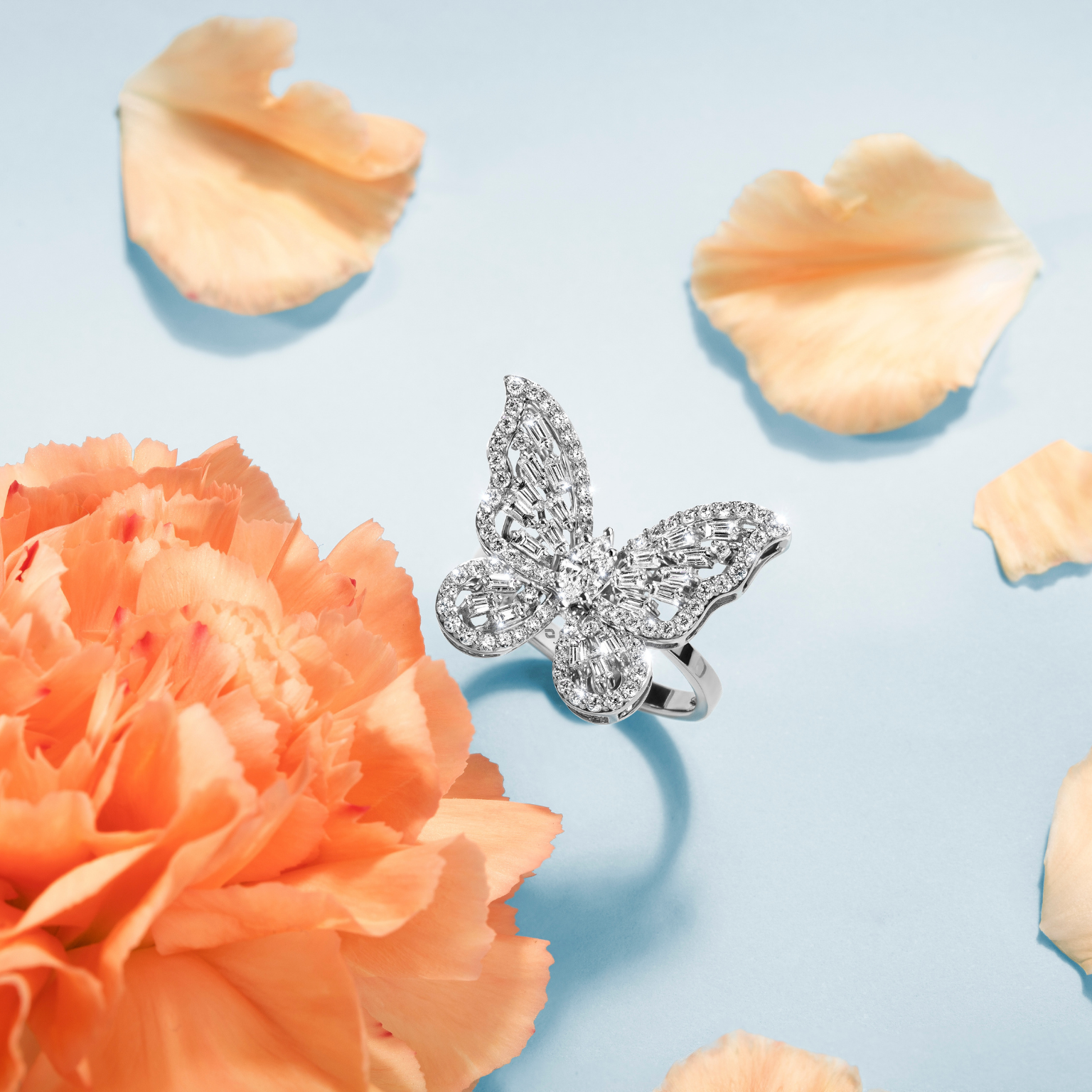 Dynasty Butterfly Sparkle Ring