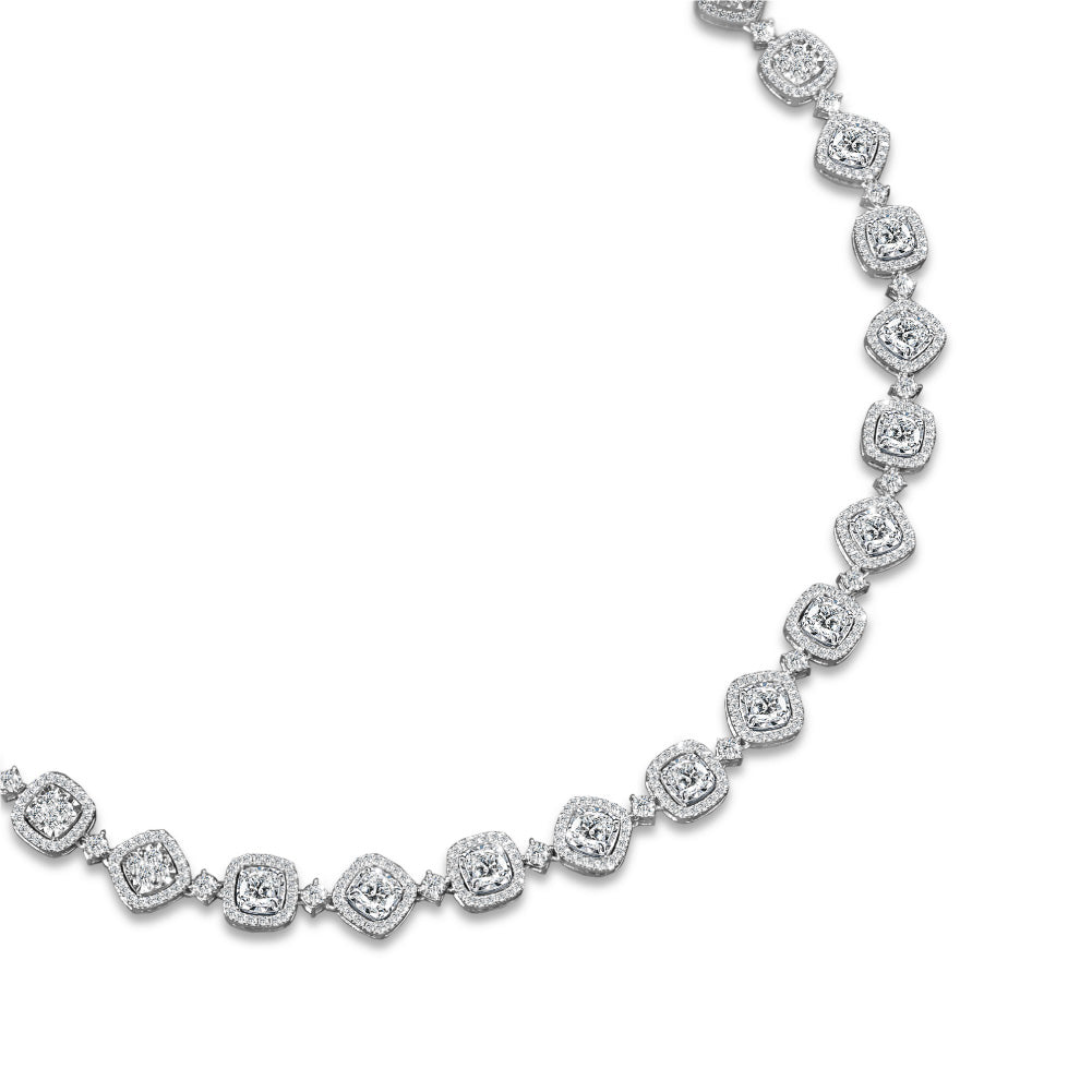 สร้อยคอเพชร Centennial 90 Facets Diamond Necklace (Certificate: HRD)