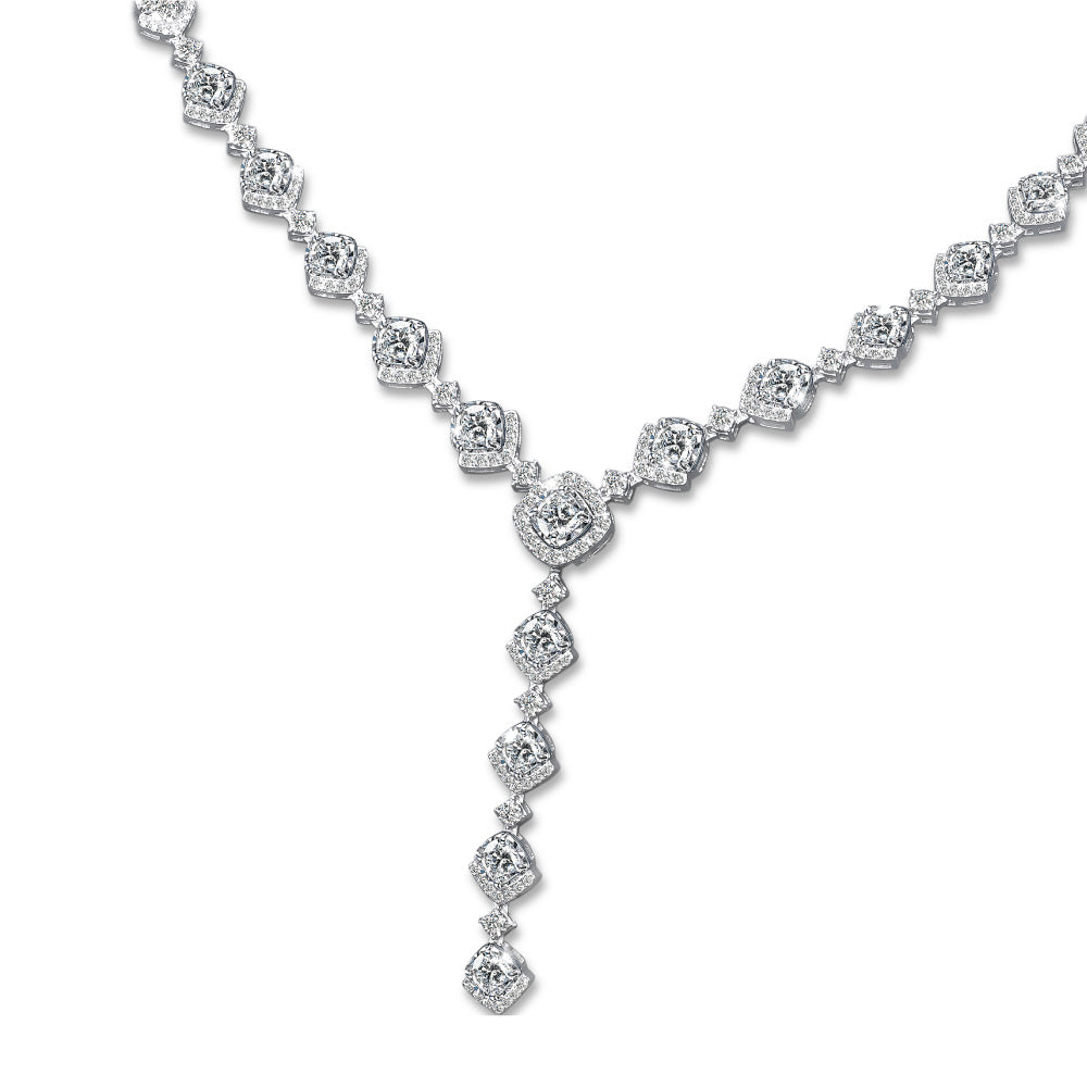 Centennial 90 Facets Diamond Necklace (Certificate: HRD)