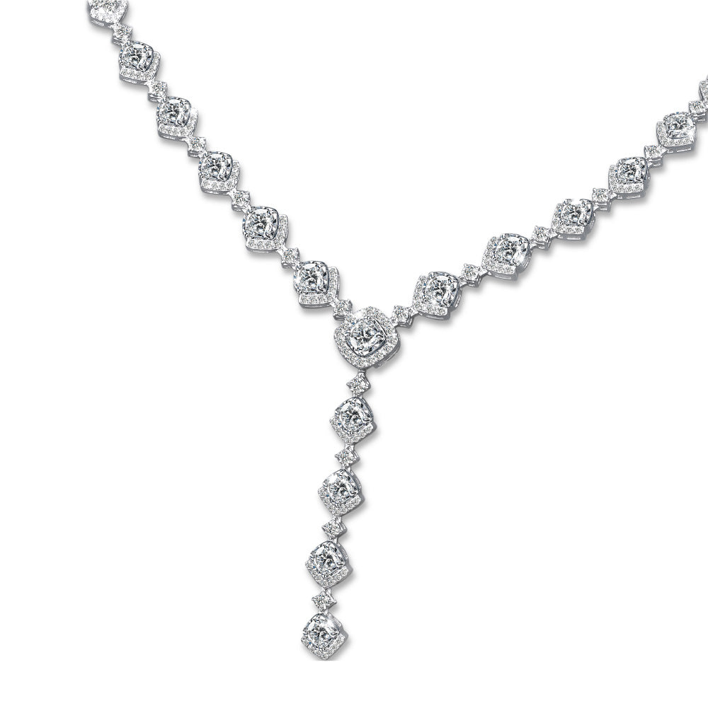 Centennial 90 Facets Diamond Necklace (Certificate: HRD)