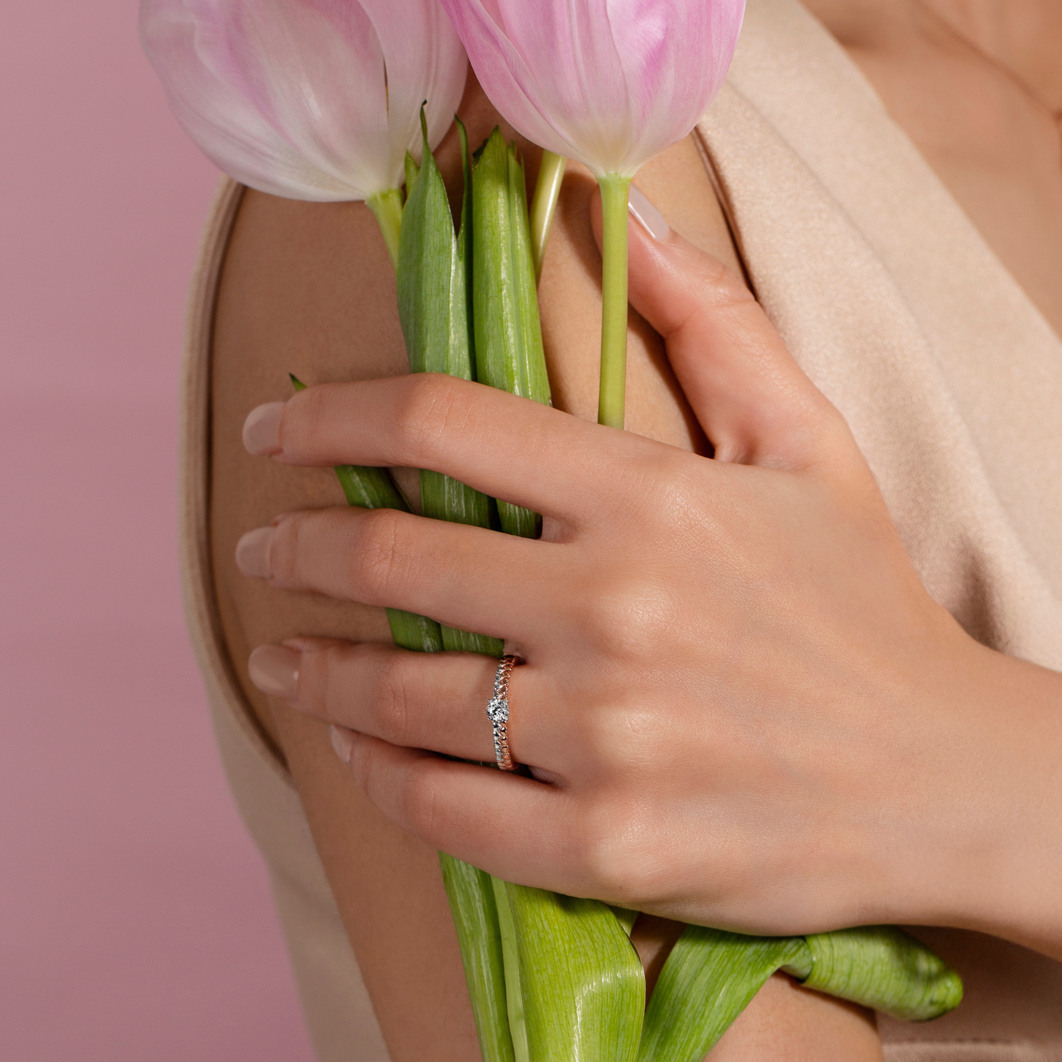 Love Blooming Lovely Two-Tone Ring