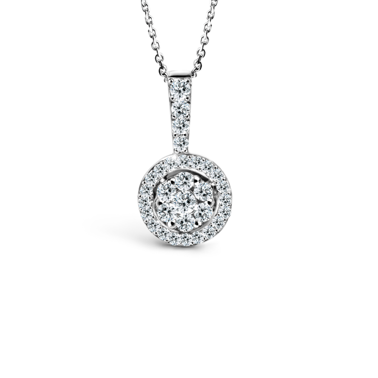 จี้เพชร Floriss Halo Diamond Pendant