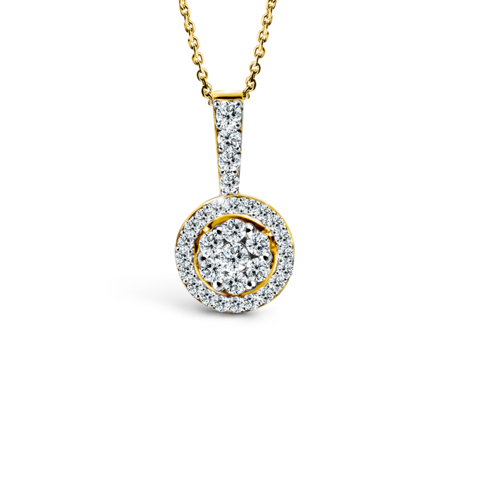 Floriss Halo Diamond Pendant