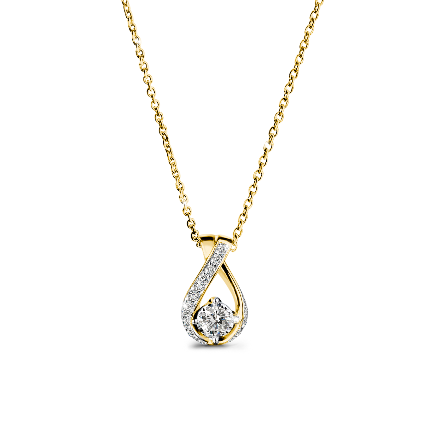 Droplette Pendant Necklace with Chain