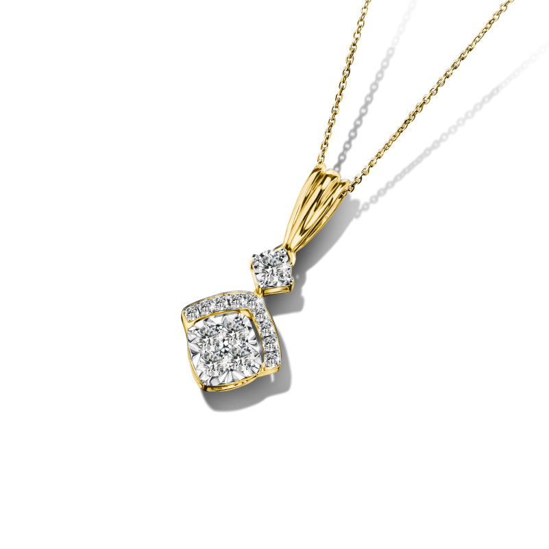 จี้เพชร The Trapezium Pendant