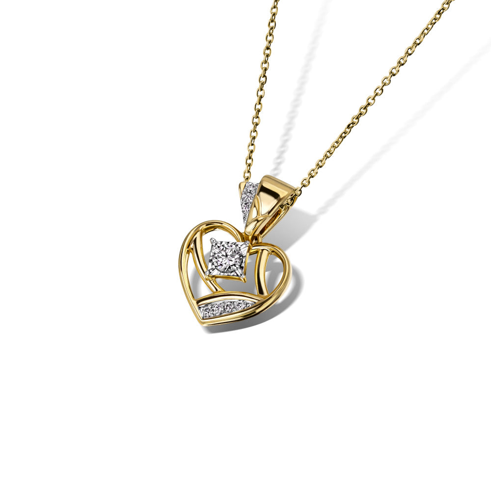 Love Blooming Heartwaves Pendant