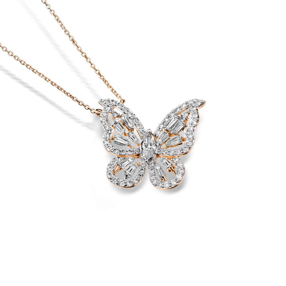 Petite Butterfly Glimmer Pendant