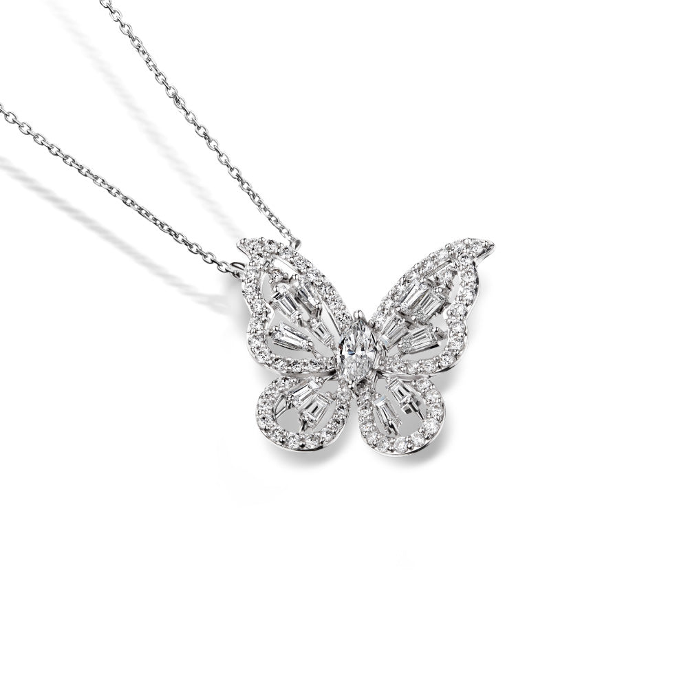 จี้เพชร Petite Butterfly Glimmer Pendant