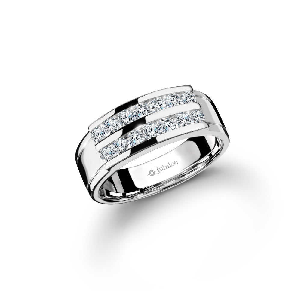 Double Stripes Lining Band Ring