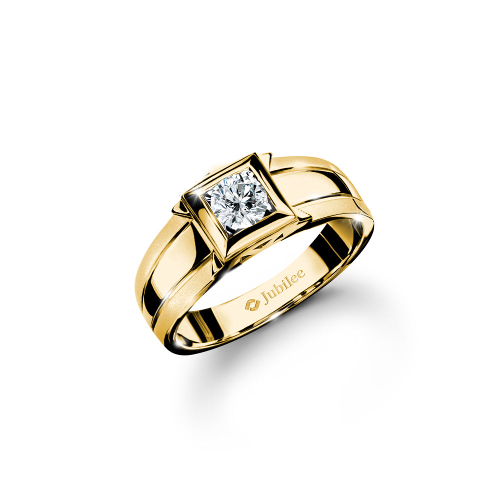 Smart Corner Ring Diamond Ring (Certificate: GIA)