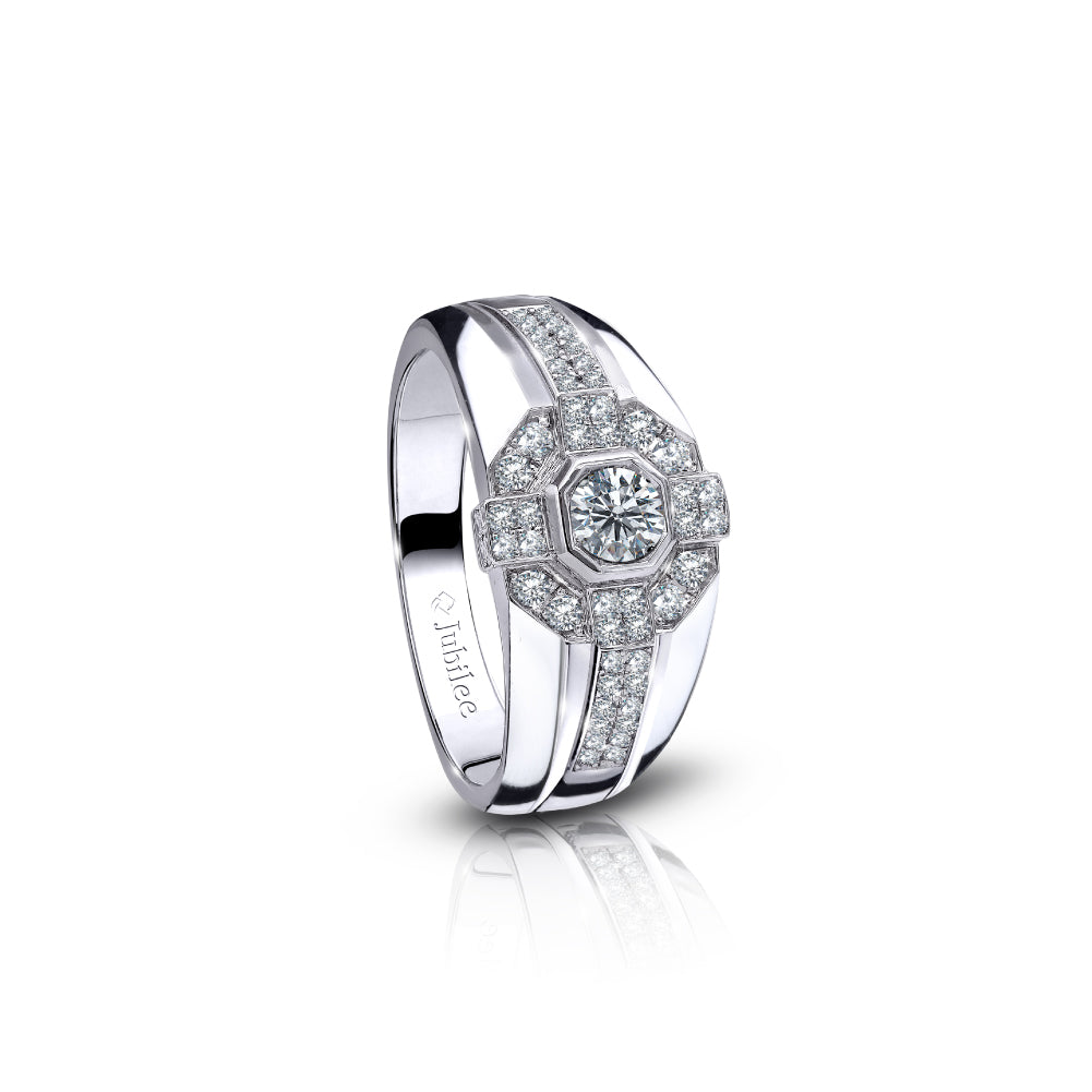 Smart Emperor Ring Diamond Ring (Certificate: GIA)