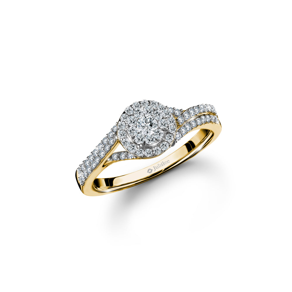 Promise Halo Split Shank Ring