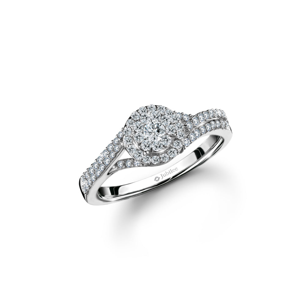 Promise Halo Split Shank Ring