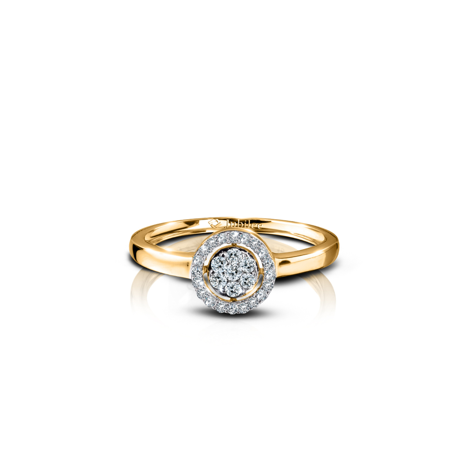 Illusion Halo Bold Solitaire Ring