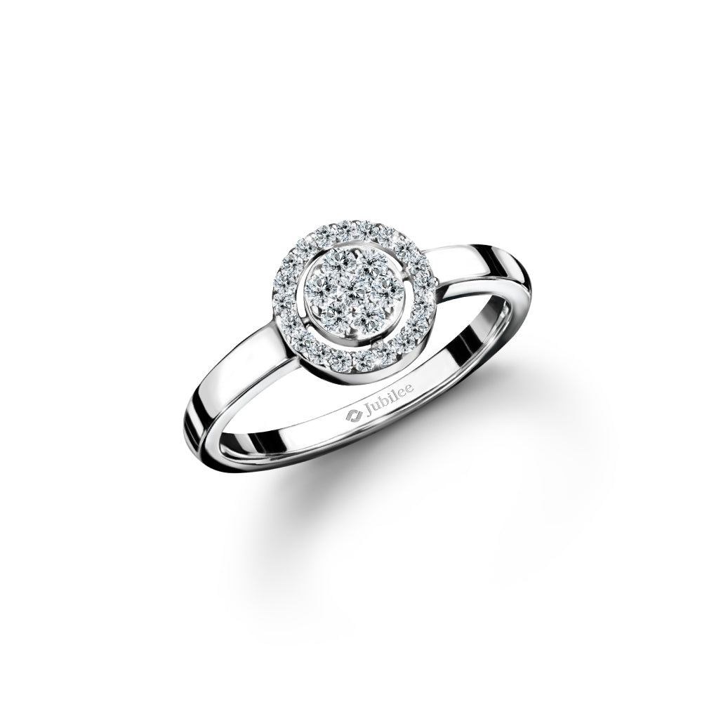 Illusion Halo Bold Solitaire Ring