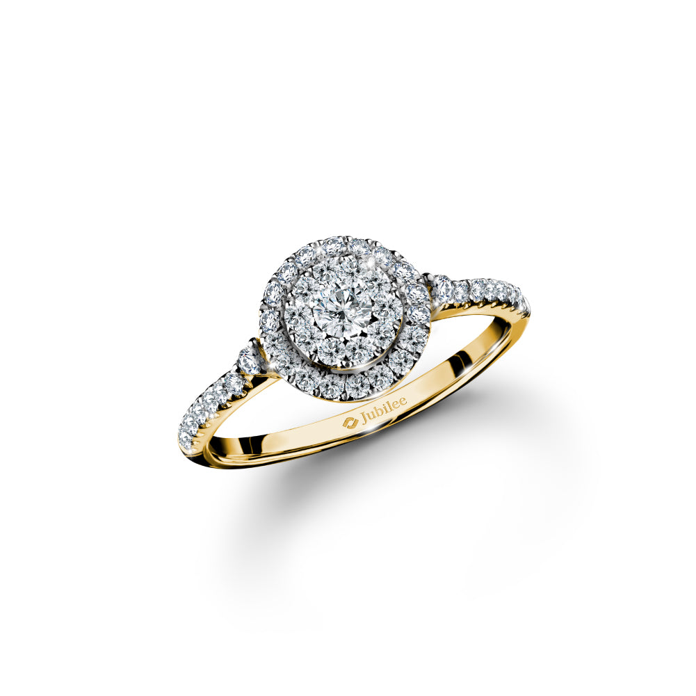 Glow Halo Pave Ring