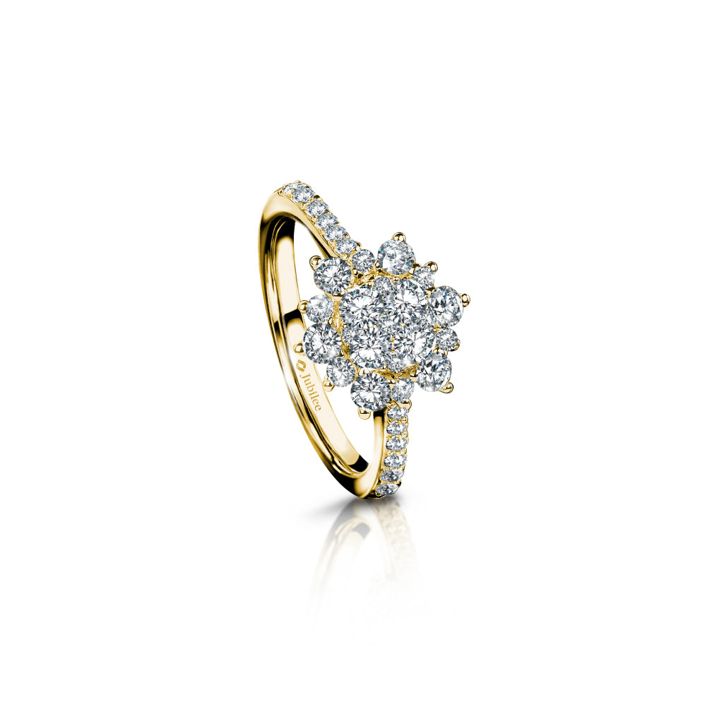 Diamond Bougainvilllea Ring