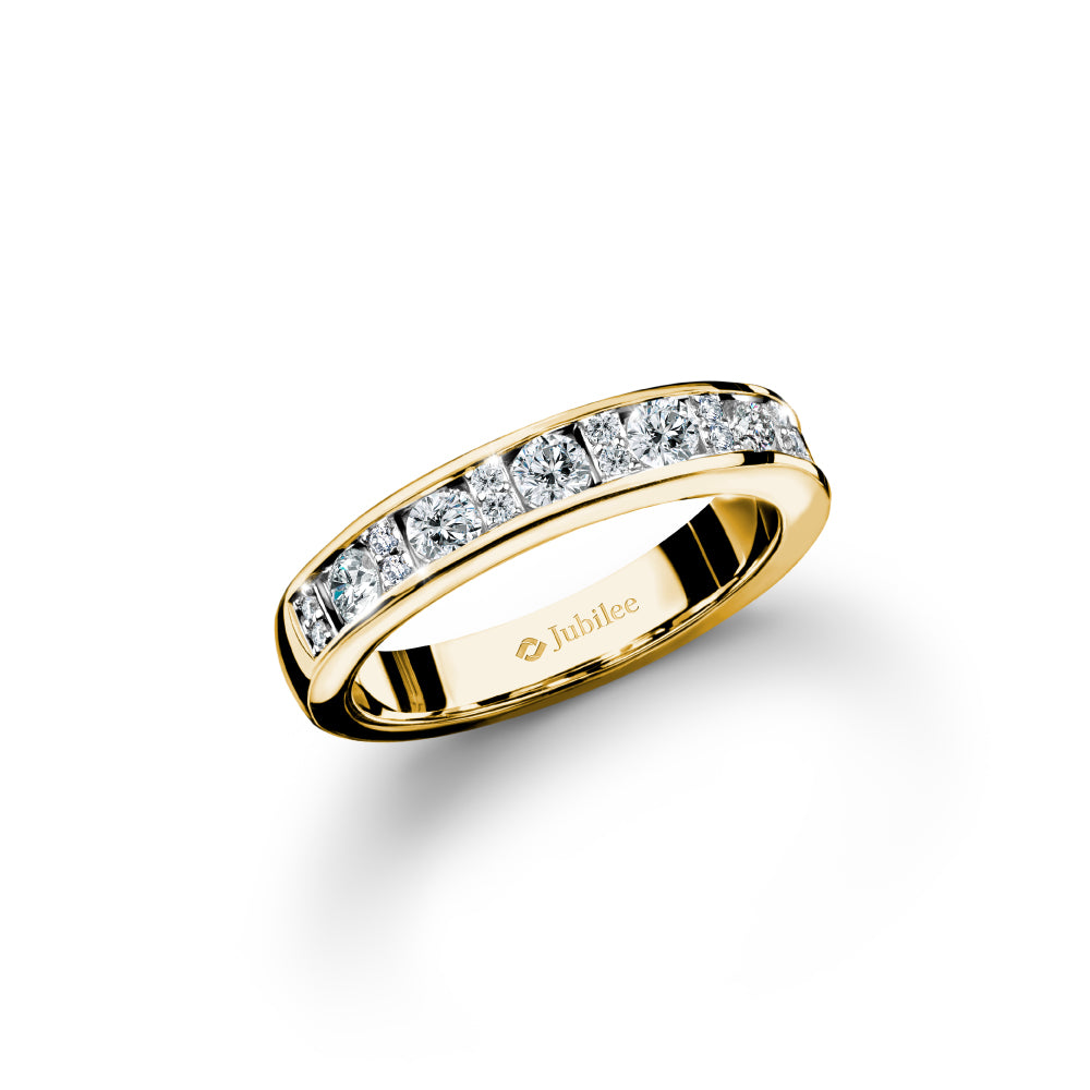 Diamond Line Rectangle Ring