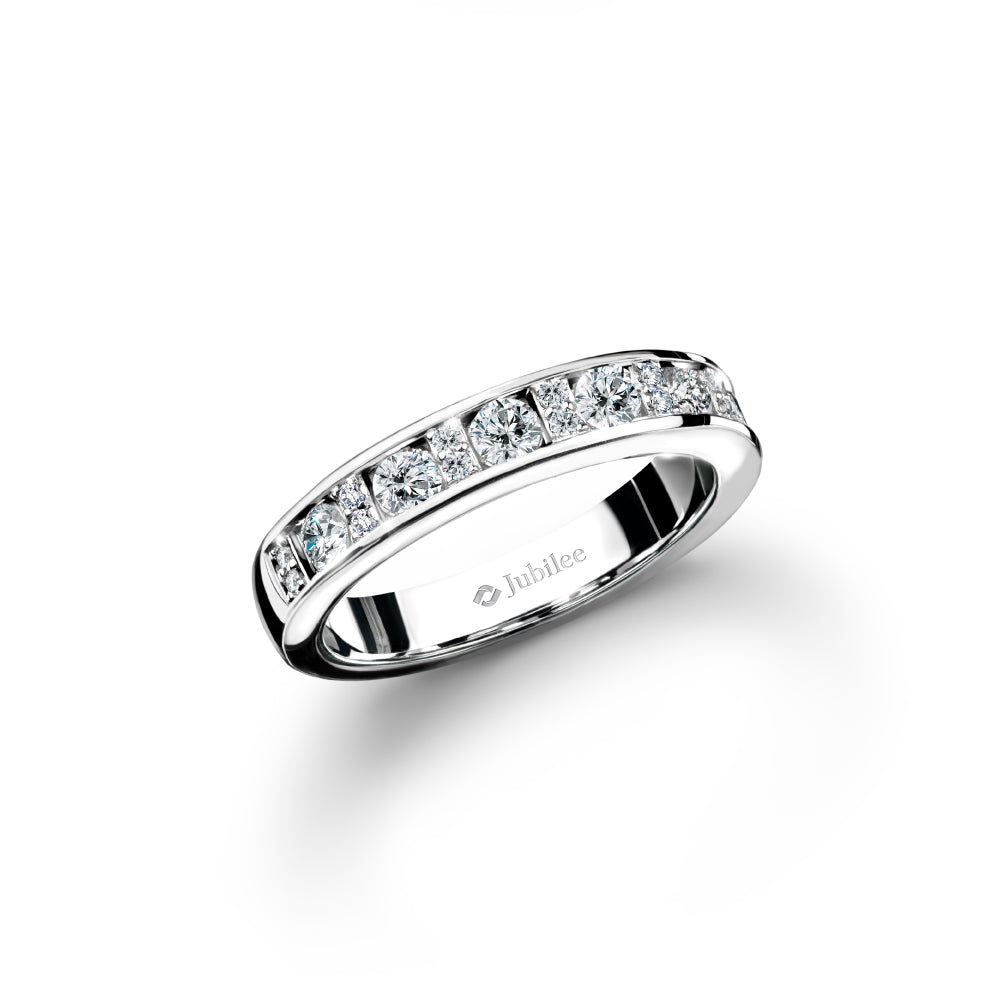 Diamond Line Rectangle Ring