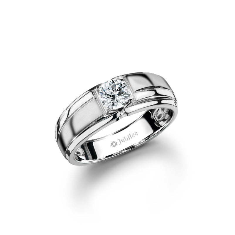 แหวนเพชร Smart Curve Satin Excellence Ring (Certificate: GIA)