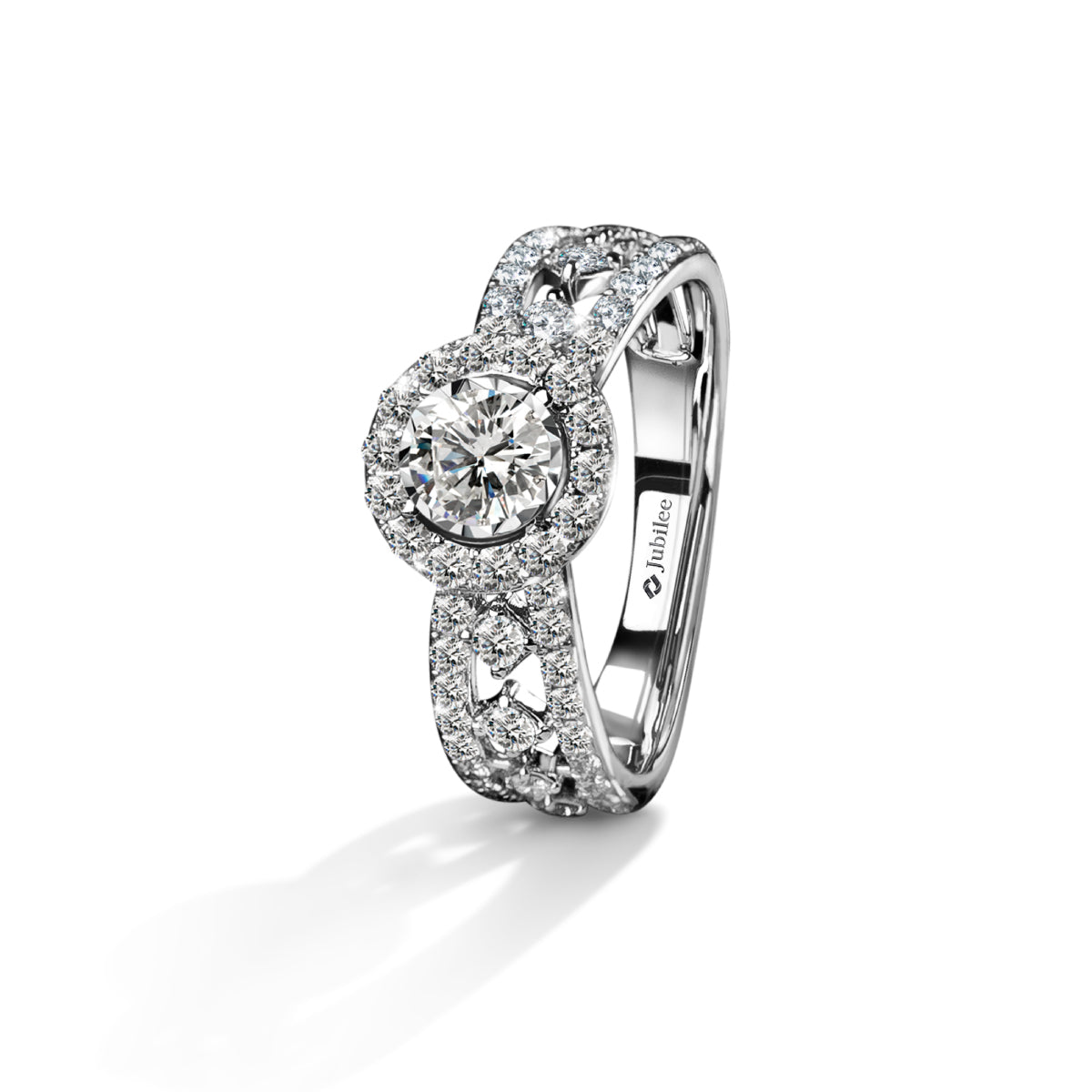 Round Floriss Dot Excellence Ring (Certificate: GIA)