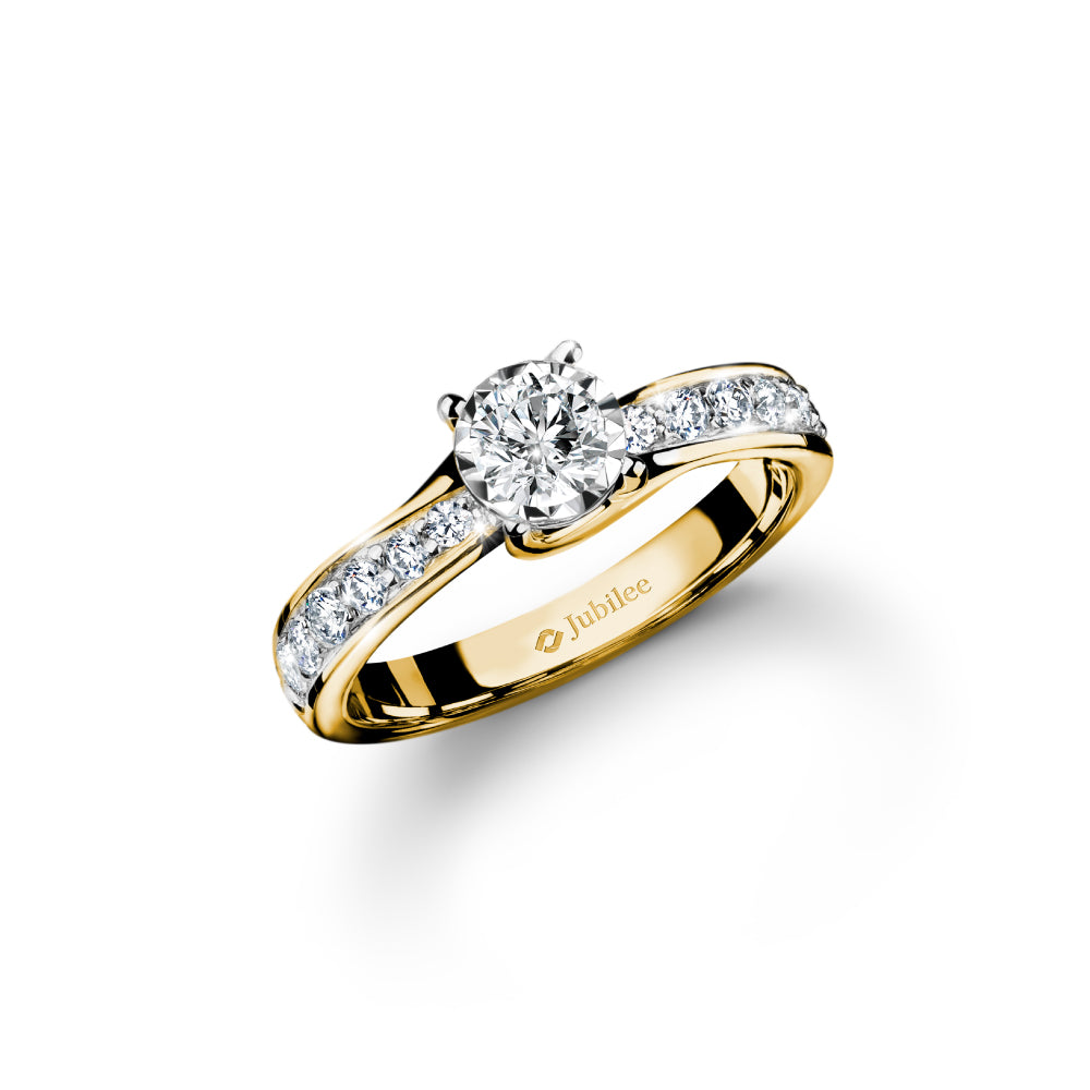 แหวนเพชร Solitaire Stylish Ring