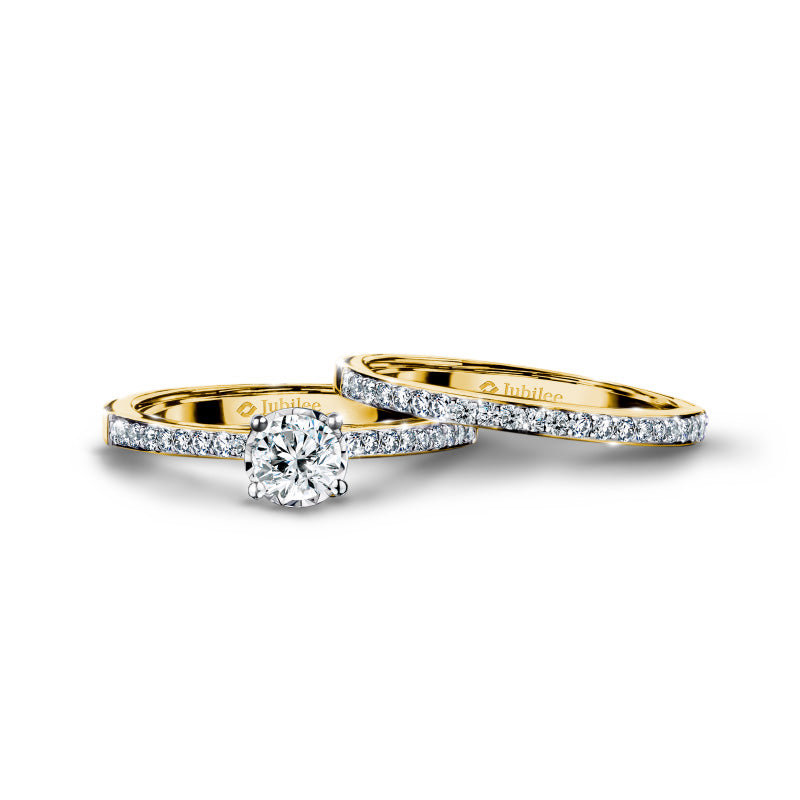 แหวนเพชร Twin-Band Excellence Solitaire Ring