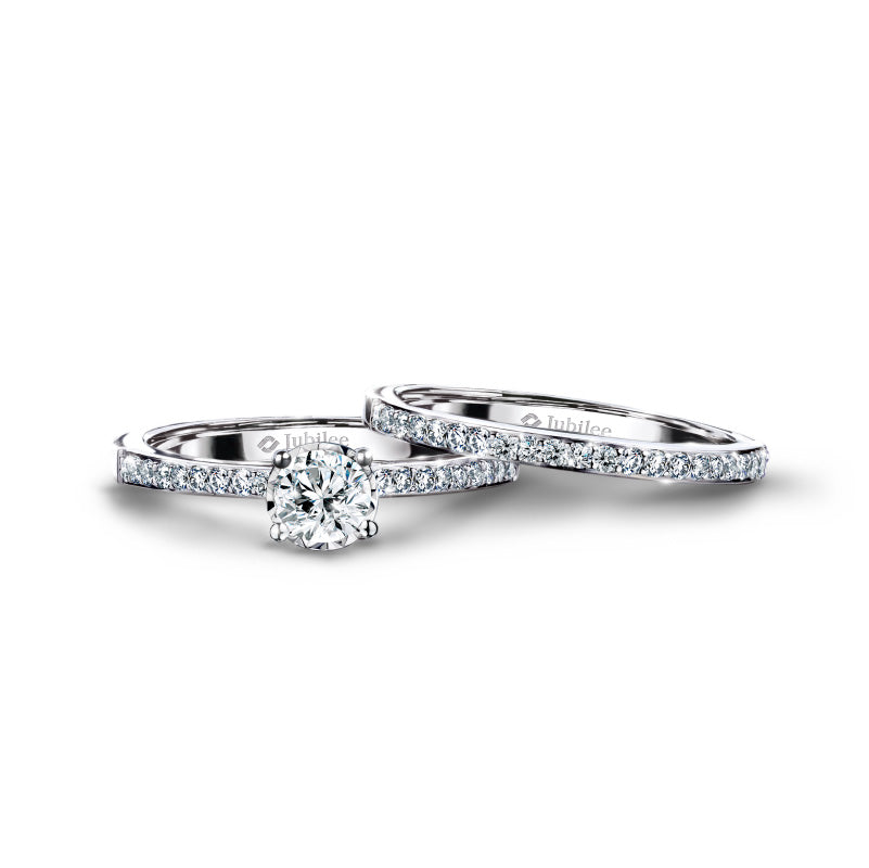 แหวนเพชร Twin-Band Excellence Solitaire Ring