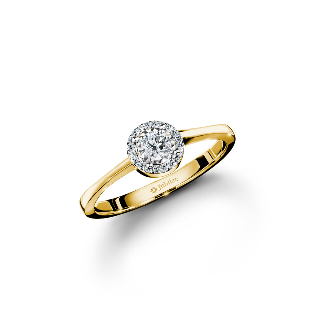 Classic Halo Diamond Ring